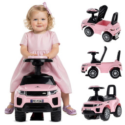 Jeździk dla dziecka na roczek jasny różowy Sun