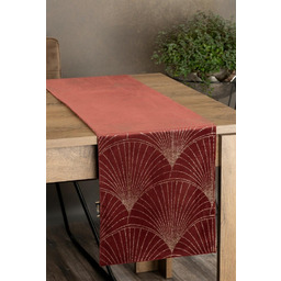 Eurofirany Obrus bieżnik 35x180 Blink 14 ceglasty złoty