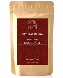 Naturalna Henna Burgund, Soil & Earth, 100g