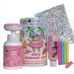 HISKIN SET Kids Summer Pink płyn do kąpieli