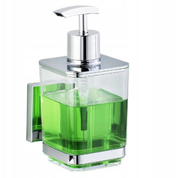 Dozownik do mydła QUADRO,Vacuum-Loc stal nierdzewna 340 ml,
