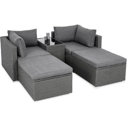 Zestaw mebli ogrodowych Alzano - Szary