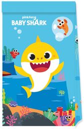 Prezentowe torebki urodzinowe Baby Shark - 4 szt.