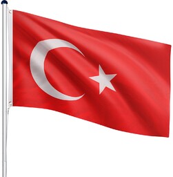 MASZT FLAGOWY 6,5M MASZT DO FLAGI + FLAGA