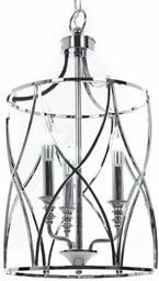 LAMPA WISZĄCA SUFITOWA CHROMOWANA ELMONT W3 LUMINA DECO
