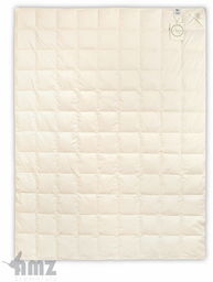 Kołdra Puchowa 200x200 AMZ Organic Cotton Całoroczna Puch
