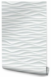 Muralo Tapeta Białe Fale Wzór Geometryczny 3D