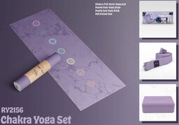 Zestaw do jogi myga Chakra Yoga Set: mata,