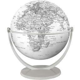 Globe 15 cm pol. grijs draai & kantel