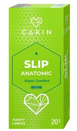 Wkładki higieniczne SLIP ANATOMIC, CARIN, 20 sztuk