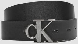 CALVIN KLEIN Czarno-brązowy dwustronny męski pasek, Rozmiar 90