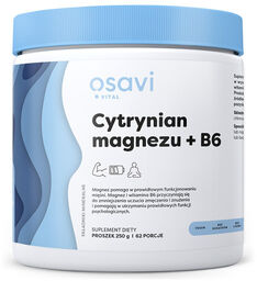 Osavi Vital Cytrynian Magnezu + B6, proszek, 250