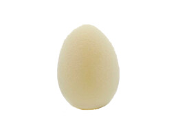 Jajko wielkanocne flokowane ecru - 15 cm -