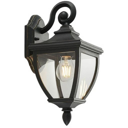 Lindby - Cerys Ścienna Lampa Ogrodowa Black
