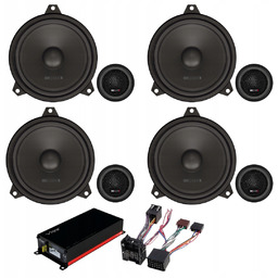 Głośniki Bmw 165MM Przód Tył Wzamcniacz Plug&play Vibe