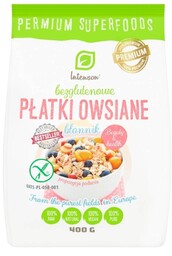 Bezglutenowe Płatki Owsiane, Intenson, 400g
