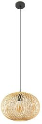 Lindby - Solvira Lampa Wisząca Bamboo/Black