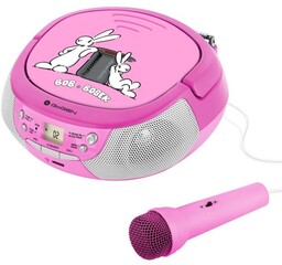 GoGen BOOMBOX Z MIKROFONEM 8590393405428 RÓŻ KRÓLIKI