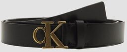 CALVIN KLEIN Czarny damski pasek cK, Rozmiar 75