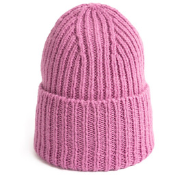 Czapka Damska Młodzieżowa Beanie Podwijana Zimowa 100% Wełna