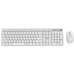 KEYBOARD +MOUSE WRL ENG/WHITE KBS-WMS-01-W GEMBIRD
