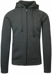 Bluza Szara, Popielata z Kapturem, z Kieszonkami, Męska