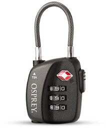 Kłódka szyfrowa TSA Osprey 3 Dial Cable Lock
