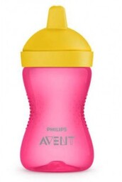 AVENT Kubek z twardym ustnikiem 18m+ 804/04 różowy-