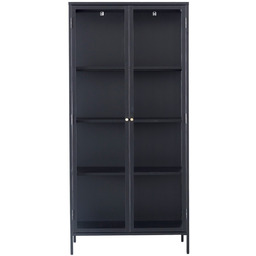 Witryna Xappa black, 90,5 x 40,5 x 190