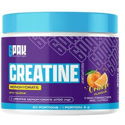 6Pak Nutrition Creatine Monohydrate smak pomarańczowy, 300 g