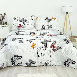 Stanex Pościel bawełniana Motyl biały, 140 x 200