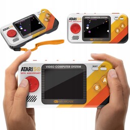 Mini konsola retro przenośna Atari 100 gier