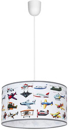Lumes Wisząca lampa z abażurem w samoloty -