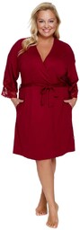 Szlafrok damski SWW 7261 burgundy red