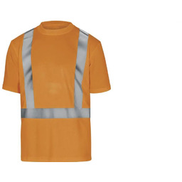 COMET - T-SHIRT OSTRZEGAWCZY Z POLIESTRU - pomarańczowy