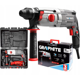 Młotowiertarka wiertarka młot udarowy Sds+ 800W, 2,8J walizka