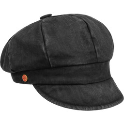 Czapka Newsboy Alexa by Mayser, czarny, One Size