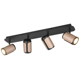 Trio Kawowa lampa sufitowa GILLAN 814500465 różowa tuba