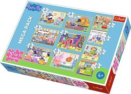Trefl, puzzle, Bajki, Świnka Peppa, 10w1