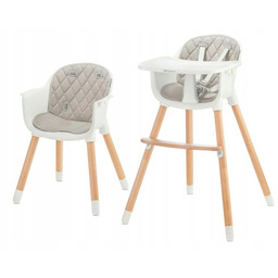 Krzesełko do karmienia Kinderkraft Sienna Szary 2