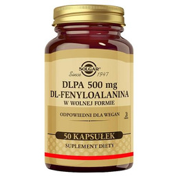 SOLGAR DLPA 500mg, 50 kapsułek