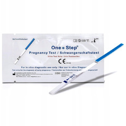 TEST CIĄŻOWY paskowy OneStep ULTRACZUŁY 10mIU/ml 20szt PREMIUM