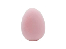 Jajko wielkanocne flokowane różowe - 10 cm -