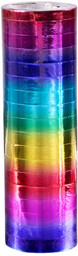 Serpentyny tęczowe metaliczne - 4 m - 2