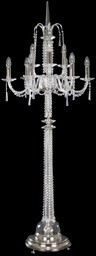 Lampa podłogowa kryształowa na 9 żarówek - Elite