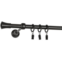 Karnisz pojedynczy TULUZA 16 mm 240 cm czarny