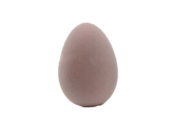 Jajko wielkanocne flokowane różowe - 10 cm -