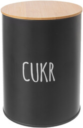 Orion Pojemnik blaszany na cukier BLACK