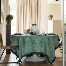 Le Jacquard Fran ais Obrus lniany Romance Green