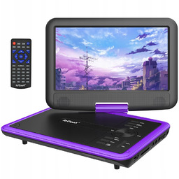 Przenośny Samochodowy Odtwarzacz DVD 9'' LCD Fioletowy